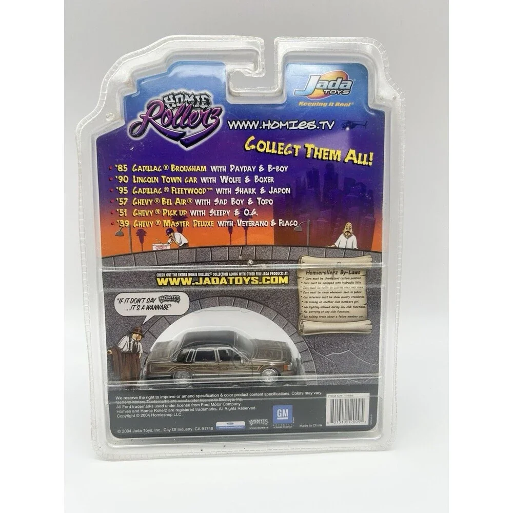 The Original Homie Rollerz ‘90 Lincoln Town Car Wolfe & Boxer Jada Toy 2004 READ